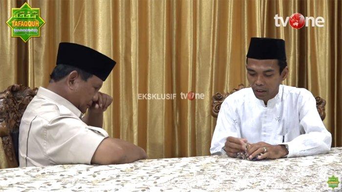 Ustaz Abdul Somad nasehati Prabowo Subianto