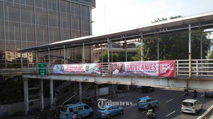 Spanduk Pasangan Gatot-Anies Capres-Cawapres 2019.
