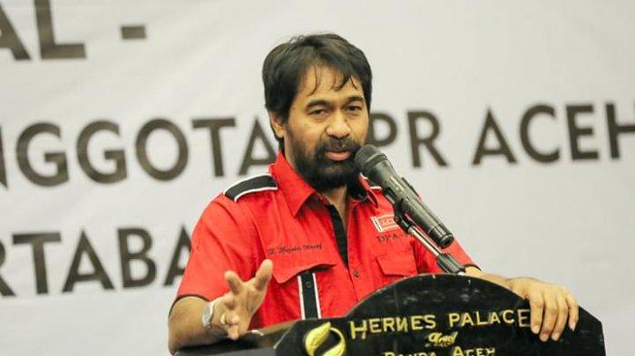 Ketua Dewan Pimpinan Aceh (DPA) Partai Aceh (PA) yang juga Koordinator Koalisi Aceh Bermartabat (KAB), Muzakir Manaf atau Mualem