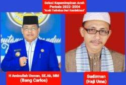 Aminullah Kembali Dijodohkan, Kali Ini dengan Haji Uma Sebagai Pasangan Cagub-Cawagub Aceh 2024