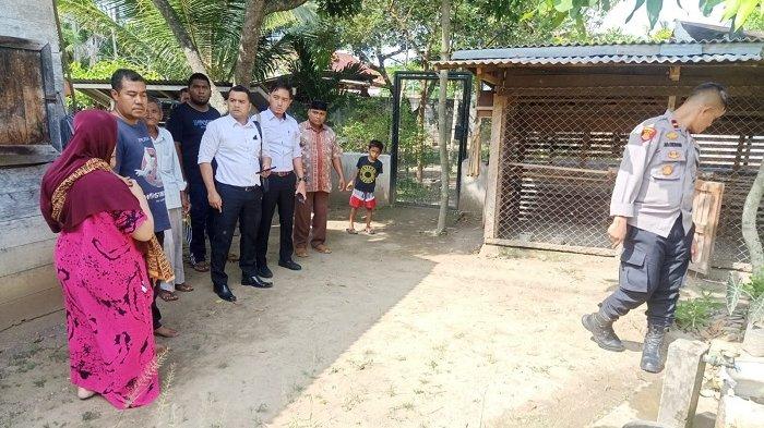 Ini lokasi kejadian penganiayaan oleh menantu terhadap mertuanya di Desa Paya Cut, Peusangan, Bireuen yang menyebabkan mertuanya meninggal dunia, Senin (31/1/2022) siang.