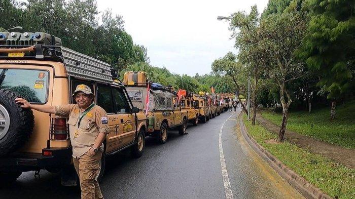 Tim Land Rover Club Aceh (LRCA) saat mengikuti kegiatan 'Camel Trophy Sumatra Tribute 2022' yang dilaksanakan pada tanggal 6 - 22 Februari 2022.