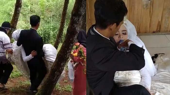 Viral calon pengantin pingsan saat foto prewedding