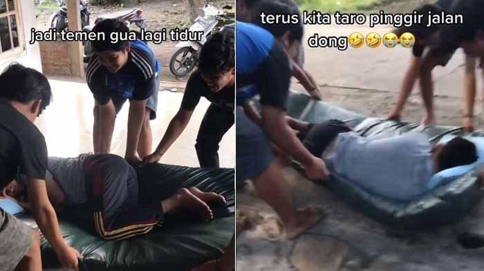 Video yang diunggah @Sandi Febri Kusuma ini sampai hari Minggu (8/11/2020), sudah ditonton 700 ribu orang (TikTok/sandifebrikusuma)