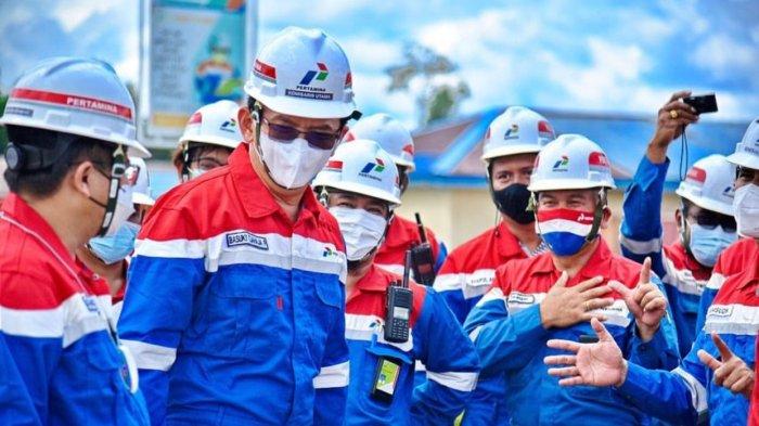 Komisaris Utama PT Pertamina (Persero) Basuki Tjahaja Purnama alias Ahok (55 tahun) saat berada di Ambon.
