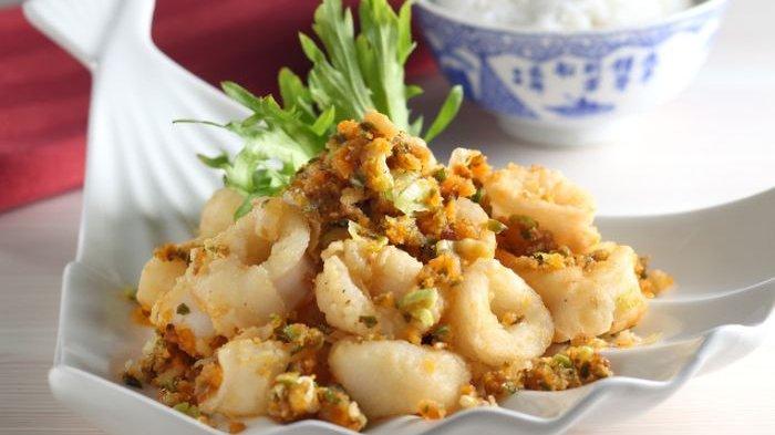 Cumi Goreng Telur Asin Enak