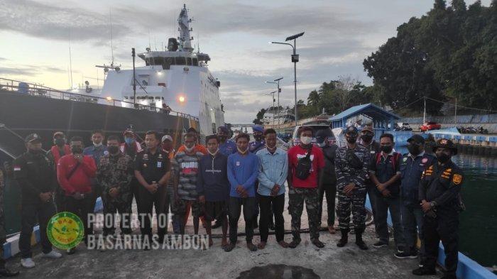 Lima ABK yang menjadi korban kebakaran KM Hentri berhasil dievakuasi ke Tual, Maluku, Sabtu (11/9/2021) siang.