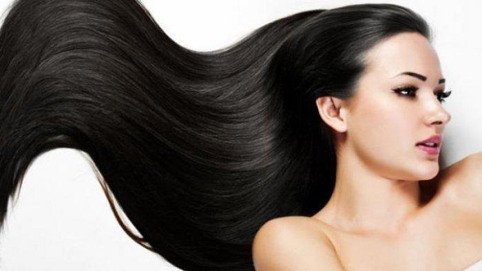 Ilustrasi rambut berkilau