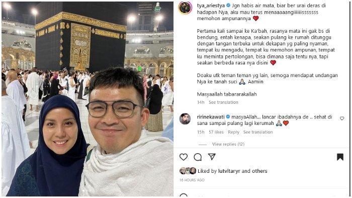 Tya Ariestya Jalani Umroh bareng Irfan ratinggang