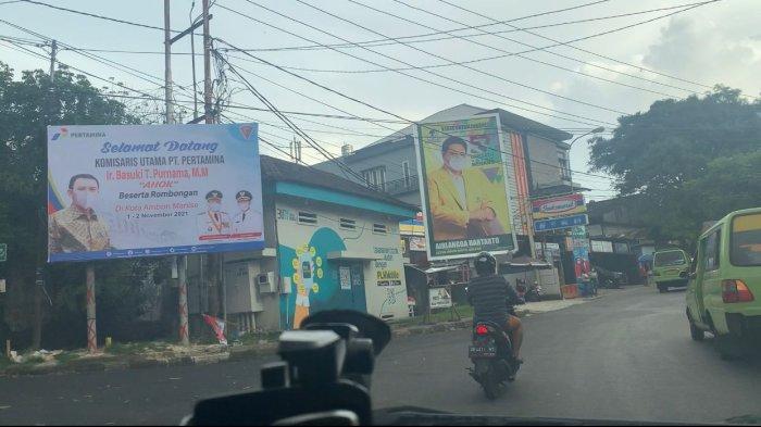 Ucapan Welcome Basuki Tjahja Purnama, sudah menyebar di sejumlah titik strategis kota dan fasilitas SPBU kota Ambon.