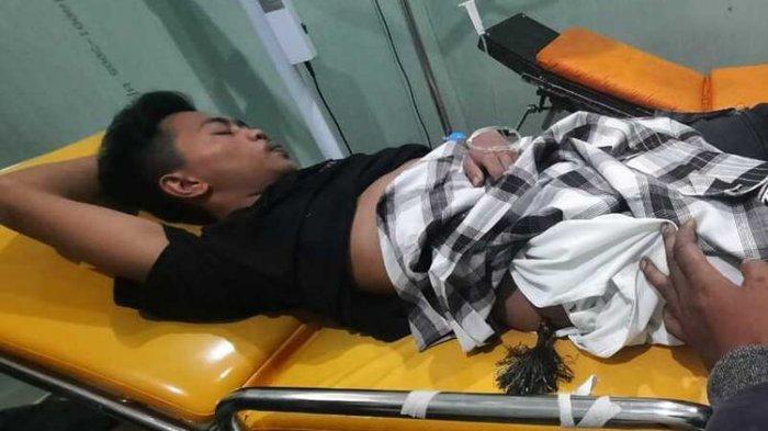 Wawan yang merupakan korban yang terkena busur panah oleh orang tak dikenal.