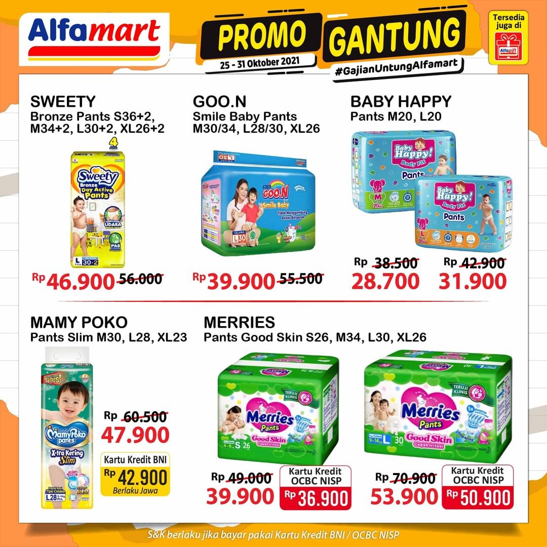 Promo Gantung 25-31 Oktober 2021
