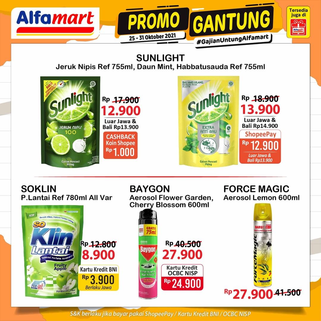 Promo Gantung 25-31 Oktober 2021