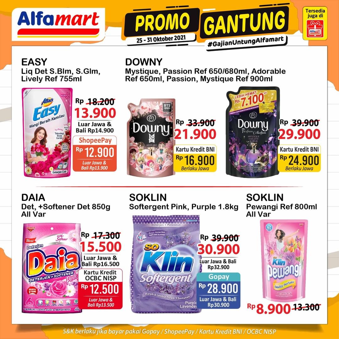 Promo Gantung 25-31 Oktober 2021