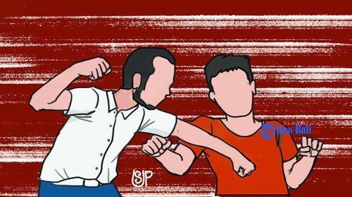 Ilustrasi berkelahi - Viral pengeroyokan di lapangan Puputan Badung, Denpasar