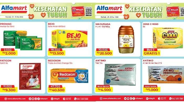 Promo Kesehatan Tubuh Alfamart 1-15 Mei 2022.