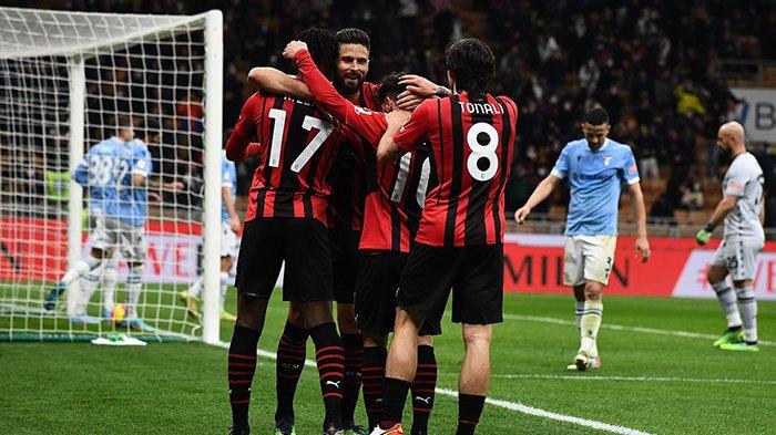 AC Milan sukses menyingkirkan Lazio di babak 8 besar Coppa Italia 2022 di San Siro, Kamis 10 Februari 2022. AC Milan akan berjumpa dengan Inter Milan di babak semifinal Coppa Italia 2022.