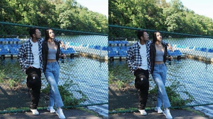 Kolase potret Anya Geraldine dan Raffi Ahmad saat kompak mengenakan kemeja kotak-kotak, Rabu (21/9/2022). Sebagaimana diunggah dalam Instagram @anyageraldine, Selasa 20 September 2022.