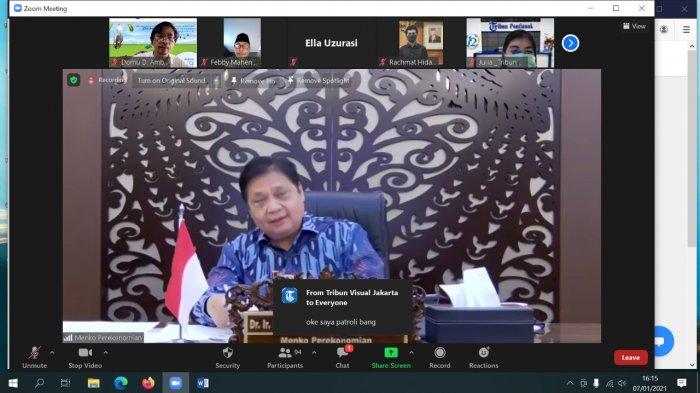 Menko Perekonomian Airlangga Hartarto.