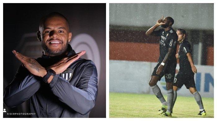 David da Silva (kiri) & Geoffrey Castillion - Berita Persib: Bantah Kembali ke Persebaya, David da Silva Menunggu Waktu Gantikan Castillion.
