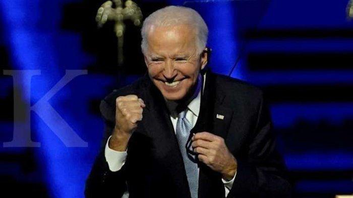 ILUSTRASI. Presiden AS terpilih Joe Biden sumringah dengan berita vaksin corona eksperimental Pfizer yang 90% mampu cegah virus corona.