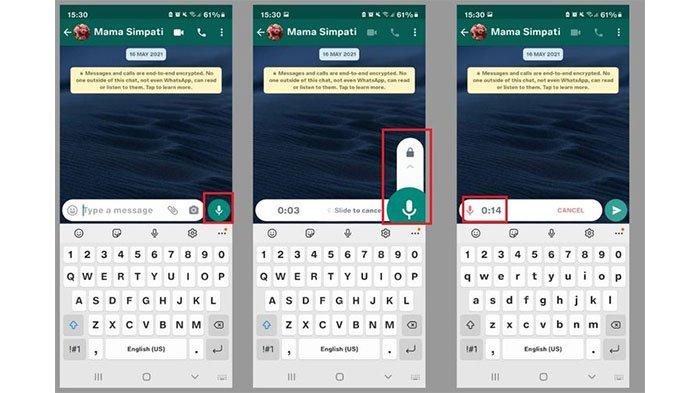 Cara mendengarkan isi voice note di WhatsApp sebelum dikirim sebagai pesan