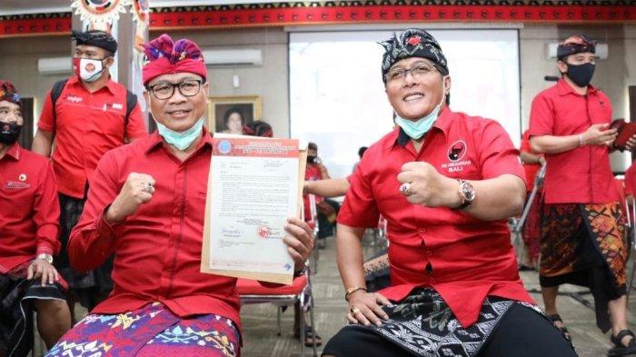 Pasangan GiriAsa setelah mendapatkan rekomendasi dari PDIP pada Jumat (28/8/2020).