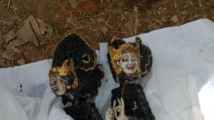 Pratima yang ditemukan terkubur di tegalan milik seorang warga di Dusun Sari Merta, Desa Negari, Banjarangkan, Klungkung, Jumat 2 April 2021