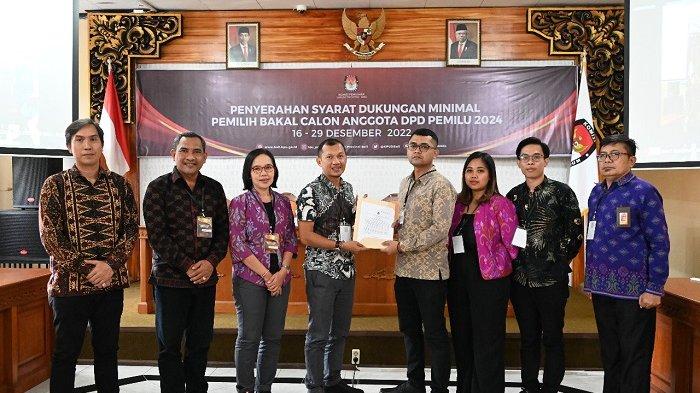 Penuhi Syarat Dukungan DPD RI, Wahyu Widiartana Daftarkan Diri ke KPU Bali