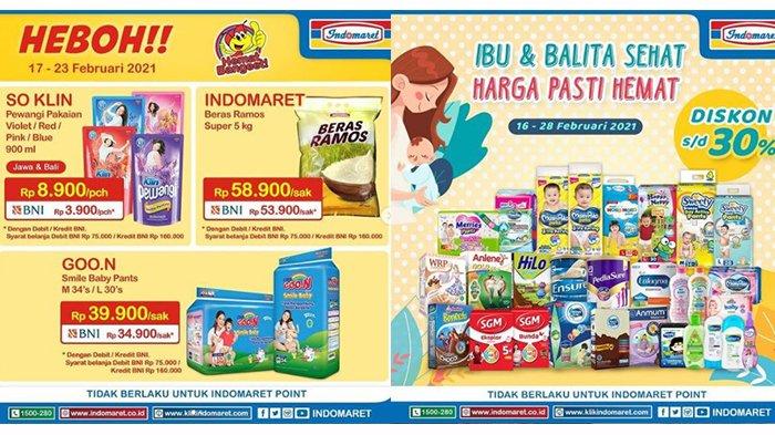 Promo Indomaret Hari Ini Senin 22 Februari 2021: Promo Heboh Berakhir Besok, Beras Rp58.900, Diapers 30%