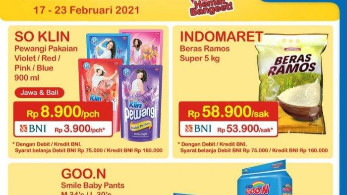 Promo Indomaret hingga 23 Februari 2021, Diskon Beras & Mi Instan, So Klin Pewangi 900 ml Rp3.900