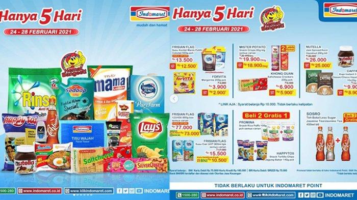 Promo JSM Indomaret hari ini Sabtu 27 Februari 2021, ada harga spesial susu dan popok, juga snack beli 2 gratis 1.