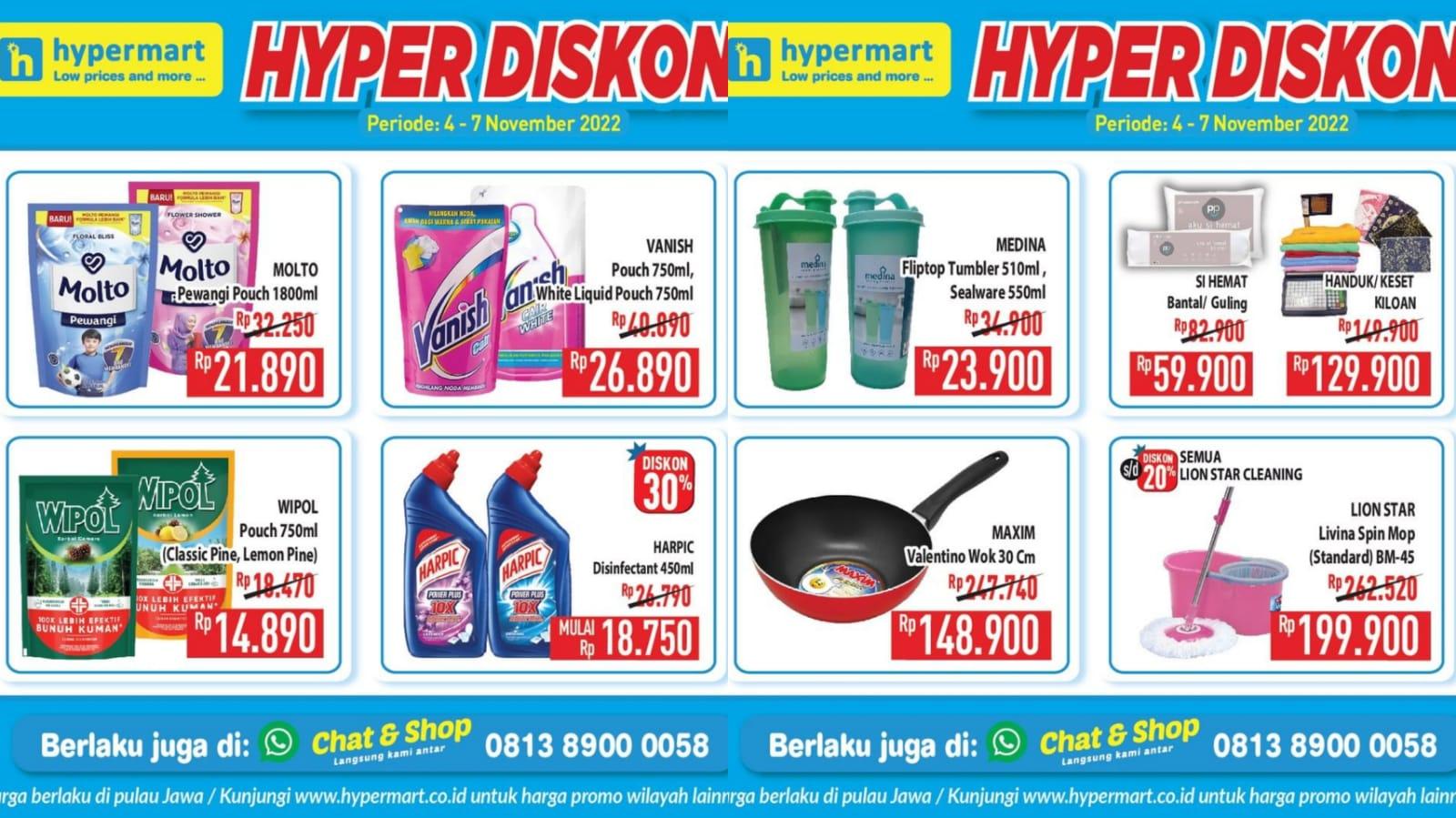 BARU! Promo JSM Hypermart 4-7 November 2022, Molto Rp 21.890, Sambal ABC Rp 11.500