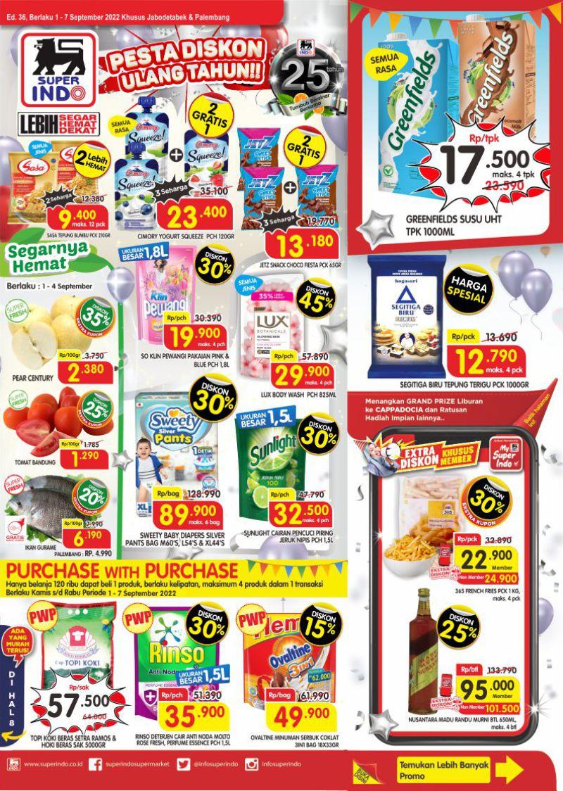 Promo Superindo 1 - 7 September 2022.