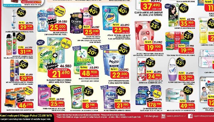 Promo JSM Superindo 26-28 Agustus 2022, Sunlight Rp 21.690, Minyak Goreng SunCo Rp 34.900