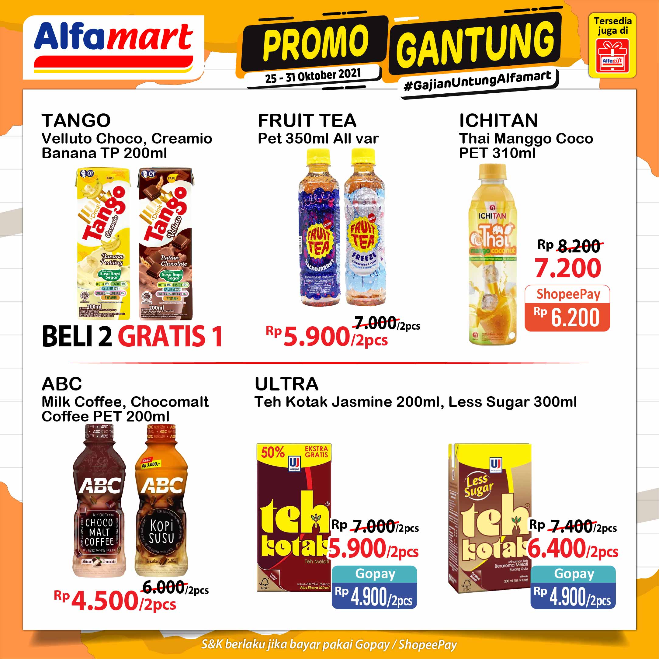 Katalog Promo Gantung Alfamart 25-31 Oktober 2021