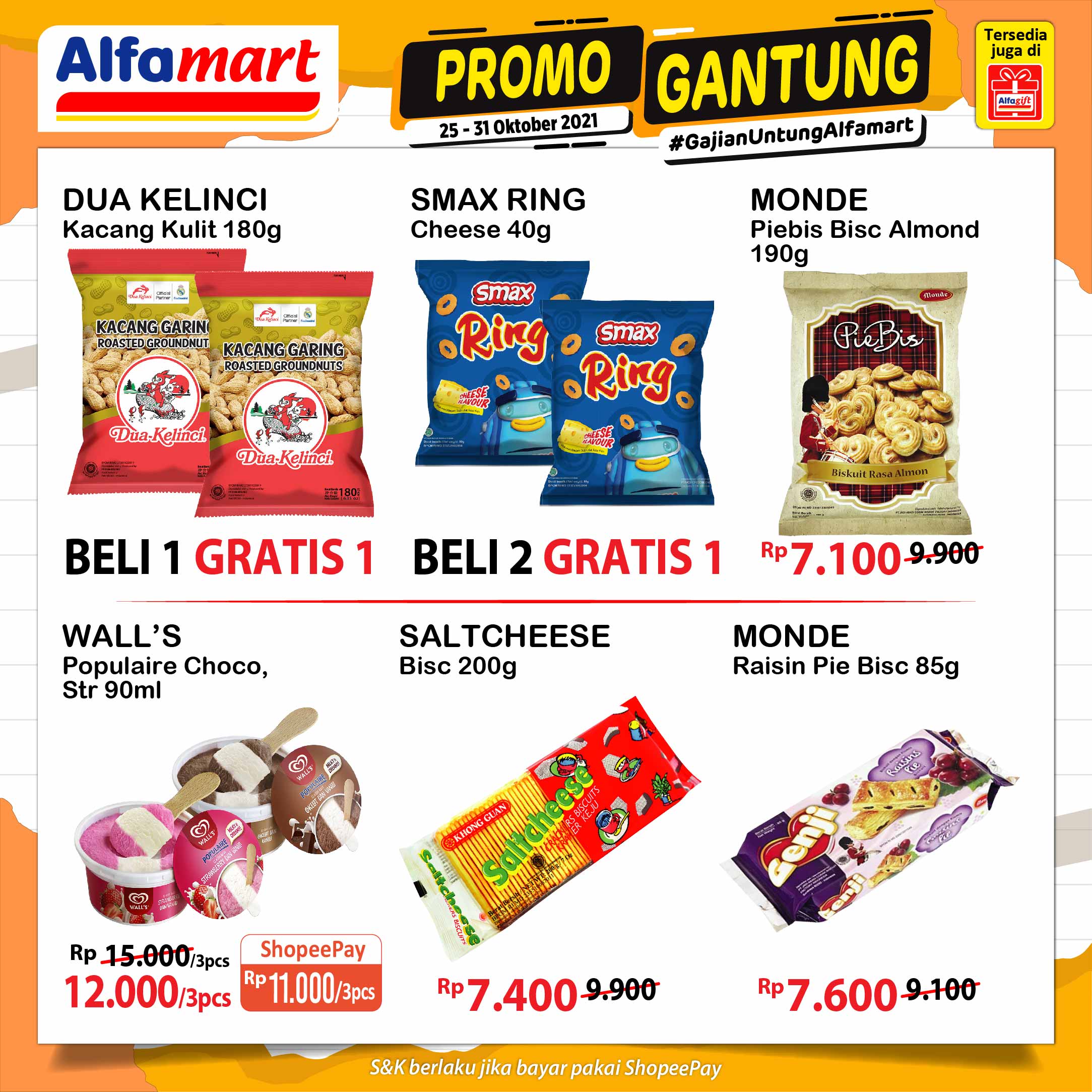 Katalog Promo Gantung Alfamart 25-31 Oktober 2021