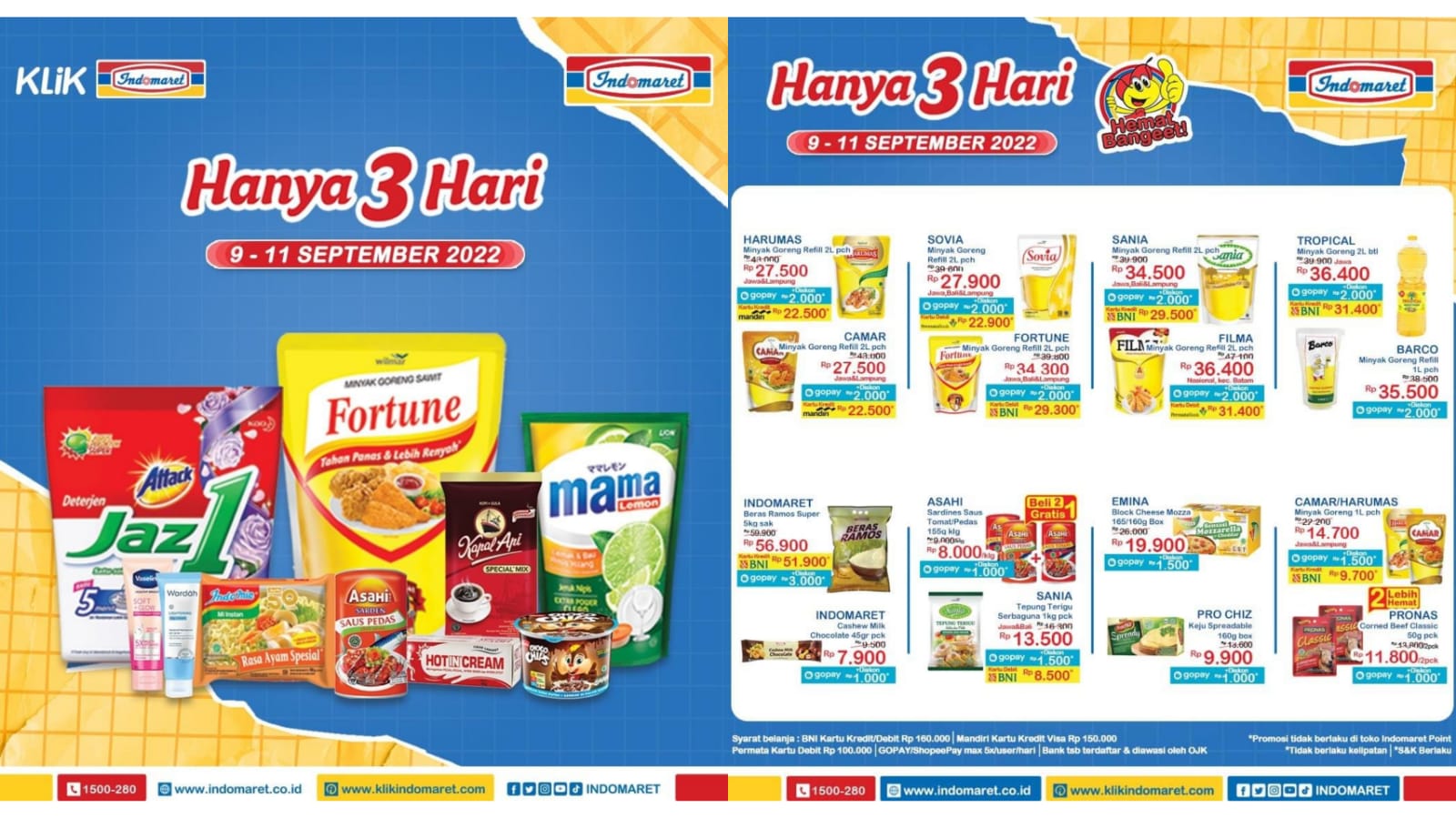 Promo Indomaret 10-11 September 2022, Buavita Rp 6.800, Minyak Goreng Fortune Rp 34.300
