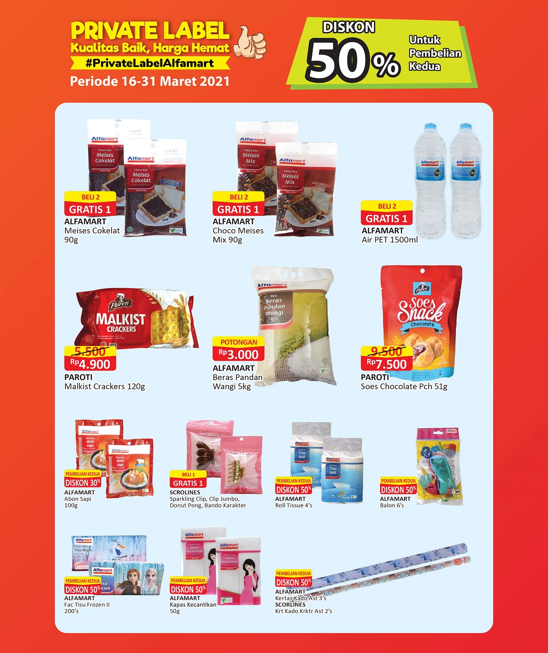 Promo Private Label 16 - 31 Maret 2021.