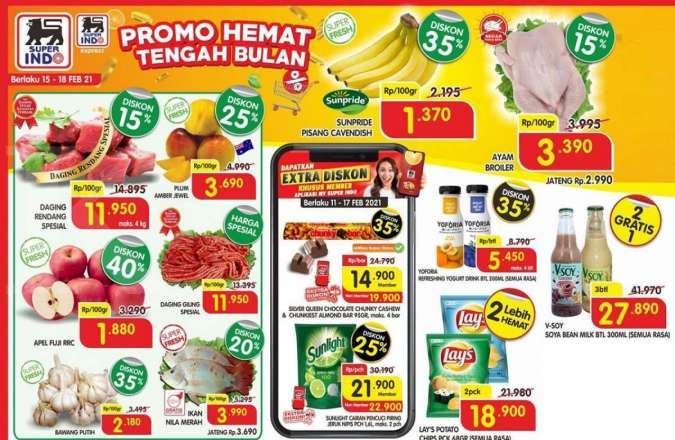 Promo Superindo Weekday 15-18 Februari 2021.