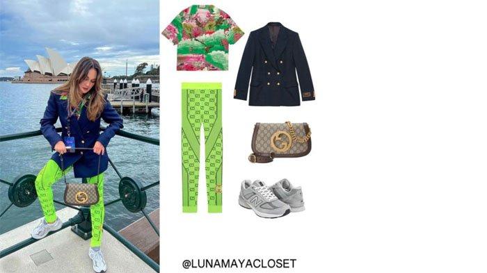 Luna Maya pamer outfit mewah saat liburan.