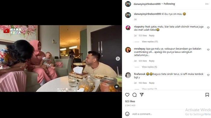 Tangkapan layar cuplikan video Mama Rieta diduga singgung Raffi Ahmad