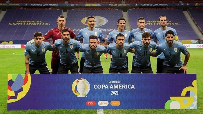 Skuad Timnas Uruguay di Copa America 2021.
