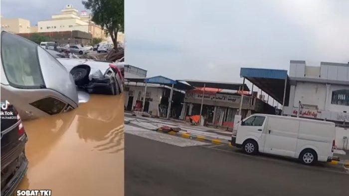 Banjir bandang melanda Arab Saudi, ribuan mobil mewah rusak, hancur akibat terseret air dan kondisi terkini setelah banjir.