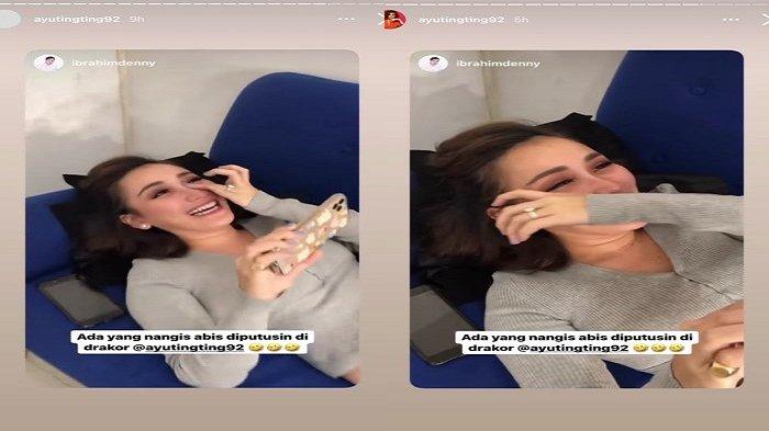 Ayu Ting Ting Menangis nonton Drakor