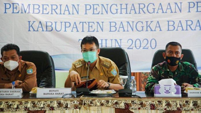 Bupati Bangka Barat Markus saat memberikan sambutan di OR 2 Setda.