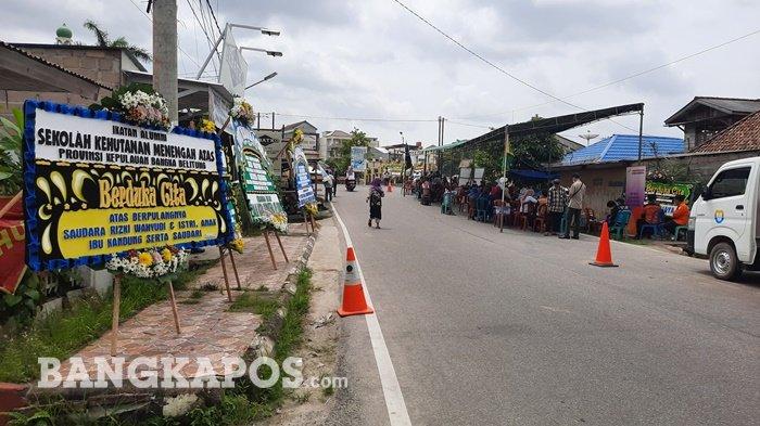 Suasana rumah duka, di Jalan Kenangan, Kelurahan Masjid Jamik, Kota Pangkalpinang. Selasa (19/1/2021) siang