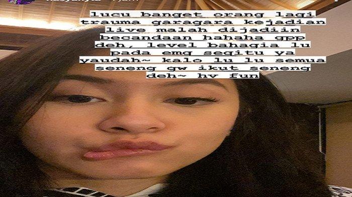 Hasyakyla Utami kesal dengan netizen karena dijadikan bahan olok-olok usai mendapat pelecehan.