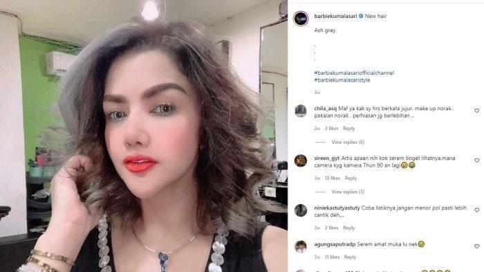 Kalung Barbie Kumalasari yang dijambret.