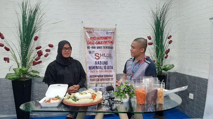 Owner Ayam Geprek Sambal Kelitet, Cica saat Bincang Bina Mitra Bank BRI bersama host Edi Yusmanto, Kamis (3/12/2020).